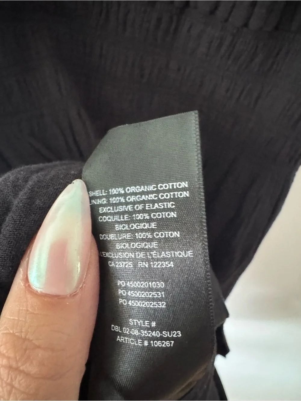 SALE! Sunday Best x Aritzia Black Gauze Mini Dress with Puff Sleeves Medium - Picture 6 of 7